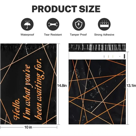 100 Pack Poly Mailers 10x13, Cute Packaging Envelope Mailers Polymailers Packagi - Picture 2 of 6